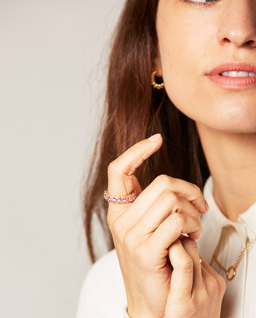 Deltora™ Iconic Nina Gold Ring in Crystal
